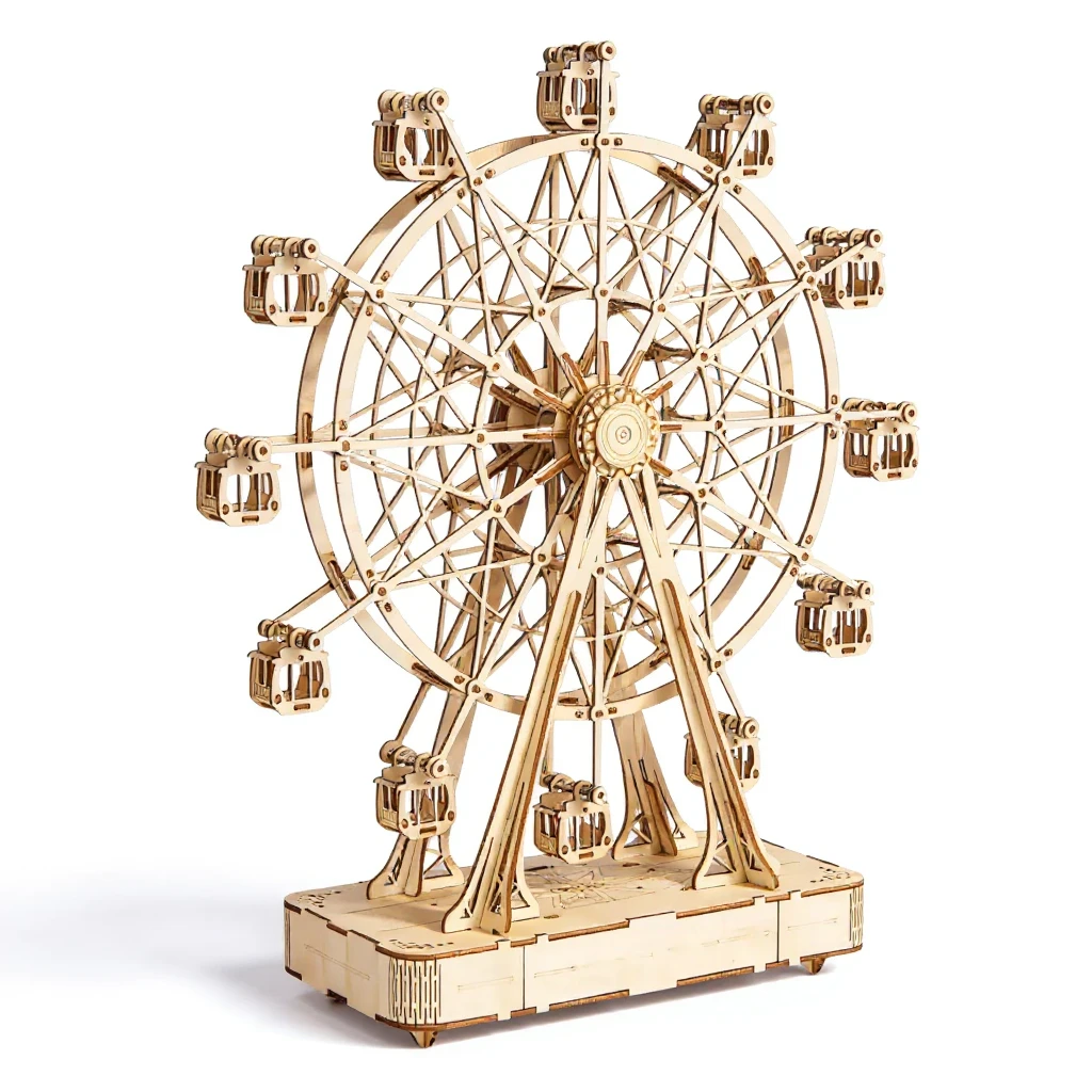Wooden 3D Ferris Wheel puzzle model